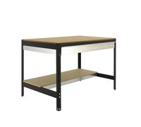 Kit établi Bricolage - 842x910x610 - 2 niveaux Anthracite/Bois - SIMON RACK - 8425437138027