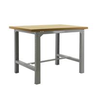 Kit établi mobile Bricolage - 865x1200x750 - 1 niveau Gris/Bois - SIMON RACK - 8435104936177