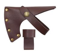 Kit étui de hache en cuir, étui d'extérieur de 10,2 cm avec boucle en métal, design polyvalent réglable pour équipement de camping