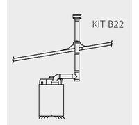 Kit Evacuation Toiture simple avec Larmier B22 pour AGVX 80 - SOVELOR-DANTHERM - ACC802(X)