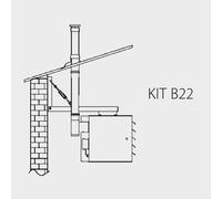 Kit Evacuation Toiture simple B22 pour AGSX 80 et AGSX 80C - SOVELOR-DANTHERM - ACC202X