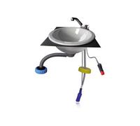 Kit évier extérieur avec pompe 12V COMET - fourgons aménagés