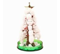 Kit expérimental de culture de cristaux à faire soi-même - Mini sapins de Noël magiques en papier -