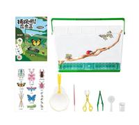 Kit Explorateur Extérieur - avec Ensemble Scientifique à loupe,Kit de Capture de Mouches Nature pour,pour Extérieur, Intérieur, Jardin, Cour, Chasse, Randonnée, Camping, École, Filles et