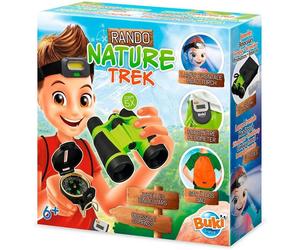 Kit explorateur nature pour enfant jumelles boussole lampe frontale podomètre