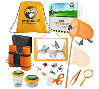 Kit Exploration Enfant avec Jumelles, Boussole, Loupe, Boite Loupe Insecte - Cadeau d'anniversaire pour Garçons et Filles âgés de 3 à 12 Ans