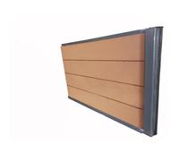 kit extension complet pour clôture composite 1,50 ML x 1,80 H - L: 150 cm - E: 5 cm - Brun rouge