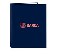 KIT EXTÉRIEUR FCBARCELONA - Classeur à 4 Anneaux, idéal pour Les Enfants de Tous âges, Confortable et Polyvalent, qualité et durabilité, 26,5 x 33 cm