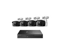 Kit Extérieur VIGI By TP-Link NK8P-B434I 4 Caméras C330I 4mm 3MP PoE Bullet 1296p IP67 + 1x NVR 8 Canaux PoE+ 1HDD H265+