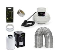 Kit extracteur 950m3/h + filtre à charbon Prima Klima 200mm