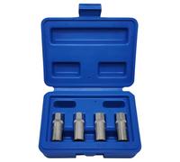 Kit extracteur de boulons cassés 4 pièces 0,6 cm extracteur universel | Extracteur de boulons dénudé pour voiture, automobile, mécanicien endommagé, maison, garage, atelier, réparation de chantier