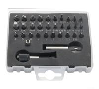 Kit extracteur de vis 22 pièces avec tige de dégagement rapide pour retrait de fixation dénudée dans les mécanismes de porte d'ascenseur, pièces d'escalator et contrôle (E)