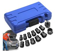 Kit Extracteur de Vis et Boulons,Outil d'Extraction avec Boîtier de Rangement 13 Pièces | Outil Ergonomique De Précision Pour Garage Et Mécanique Auto