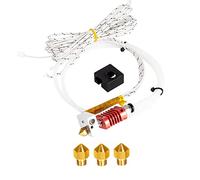 Kit extrudeuse Hot End MK10, buse de 0,4 mm avec bloc de chauffage en aluminium NTC 100 K Ohm, tube PTFE 24 V 50 W X5SAPRO XY-2PRO compatible avec imprimantes 3D + buses de 0,4 mm