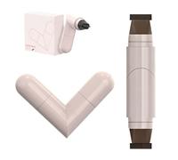 Kit eye-liner gel, nouveau tampon pliable 2025, waterproof, longue tenue, anti-bavures, anti-affadissement, outil eye-liner parfait (1*Marron)