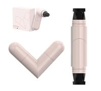 Kit eye-liner gel, nouveau tampon pliable 2025, waterproof, longue tenue, anti-bavures, anti-affadissement, outil eye-liner parfait (1*Noir)