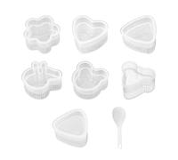 Kit Fabrication Sushi - 8 PCS Mignon Animal Forme DIY Boule Riz Presse Moule | Cartoon Onigiri Et Triangle Sushi Ensemble Moulage | Pour Cuisine Maison, Cuisine , Boîte Déjeuner, Pique-nique, É