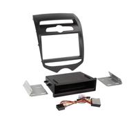 Kit Facade 2DIN compatible avec Hyundai ix20 ap10 Vide poche Induction Qi Noir m