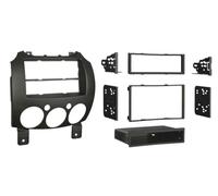 Kit Facade autoradio 2DIN compatible avec Mazda 2 ap07 Avec vide poche Noir