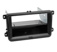 Kit Facade autoradio 2DIN compatible avec Seat Skoda VW ap03 Avec vide poche Noi