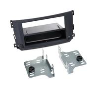 Kit Facade autoradio 2DIN compatible avec Smart Fortwoo ap10 Avec vide poche Ind