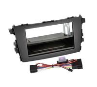 Kit Facade Autoradio 2din Compatible Avec Suzuki Celerio Ap14 Avec Vide Poche Induction Qi Noir