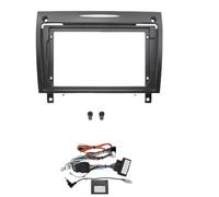 Kit Façade D'autoradio 9 Pouces 22,86 Cm pour Benz SLK R171 2006-2010 Adaptateur Canbus Décodeur Autoradio Kit Montage Tableau Bord(Frame Cable Canbus)