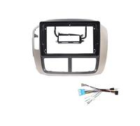 Kit Façade D'autoradio Autoradio DVD Stéréo 9 Pouces pour Pilot 2005-2008 Conduite À Gauche avec Système Navigation Façade Panneau Tableau Bord Montage Cadre Radio(Frame Cable)