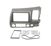Kit Façade D'autoradio Cadre D'autoradio Gauche 2 DIN pour Civic 2008-2011 Écran Double Lecteur DVD 7 Pouces Fixation Tableau Bord Montage Cadre Radio(RHD Grey Frame)