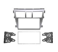 Kit Façade D'autoradio Cadre Panneau D'autoradio Fascia Kit Habillage Plaque Frontale Audio DVD 2 Din pour Toyota pour Vios pour Yaris pour Berline pour Belta Montage Cadre Radio