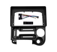 Kit Façade D'autoradio Cadre Panneau Fascia GPS Mp5 Installation Radio Android 2 DIN 9 Pouces pour Hyundai pour Santro pour Atos pour Prime 2003 - 2015 Montage Cadre Radio(Frame RHD-Cable-A)