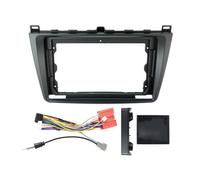 Kit Façade Tableau Bord Panneau Console Plaque D'adaptation Cadre Garniture Câble Canbus Radio 9 Pouces pour Mazda 6 2008-2012 Cadre Panneau