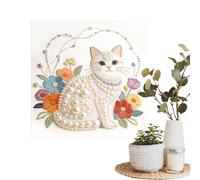 Kit fai da te per dipingere con perline di animali - Tela artistica con perline di, progetto creativo per la casa | Set completo dipingere e decorazioni su tela