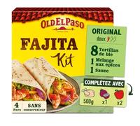 Kit Fajitas Original Doux, Saveur Authentique et Prêt à Cuisiner (500g) - Lot de 3 - vendu par Lot