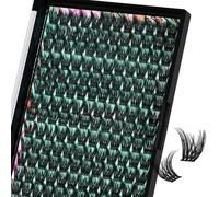 Kit faux cils 168pcs Kit d'extension de cils en grappe Look naturel avec Lash Bond and Seal Waterproof, pince à cils avec des cils ultra fins (Mallow,D-10-18mm)