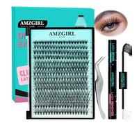 Kit Faux Cils 280PCS Kit Extension Cils 30D DIY Kit d'extension de cils individuels extension cils naturels avec Lash Bond and Seal Waterproof, Lash Tweezers(D-Mix9-16mm Kit)