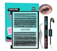 Kit Faux Cils 280PCS Kit Extension Cils 30D40D DIY Kit d'extension de cils individuels extension cils naturels avec Lash Bond and Seal Waterproof, Lash Tweezers(D-Mix9-16mm Kit)