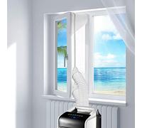 Kit Fenetre Climatiseur Mobile avec Tuyau Cache - Joint de Fenetre & Porte pour Climatisation, Sèche-linge, Déshumidificateurs - Calfeutrage et Évacuation Facile a Installer