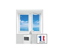 Kit fenêtre universel longueur 4M calfeutrage porte et fenêtre pour climatiseur mobile KIT-FEN-4M