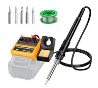 Kit fer à souder sans fil compatible batterie Dewalt 18V 54V pistolet à souder numérique LED 90W pour amateurs de bricolage (batterie non fournie)