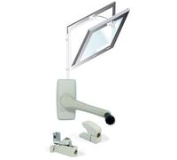 Kit ferme imposte manivelle Windy 605 blanc SOUCHIER pour châssis abattant intérieur L.6.05m - 26812