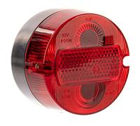Kit feu arrière avec boîtier rond (métal) - BSL (8522.11/1) Ø 100 mm - Feu de stop - Sans ampoule - KR51/1, S50