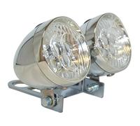 KIT FEU AVANT LED VINTAGE DOUBLE AVEC SUPPORT DE FIXATION 1"" SANS FILS FIXIE