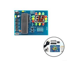 Kit Feu de Circulation DIY pour mcu 51 LED Tricolore Kit Feu | LEDs , jaune, vert, simulation réaliste, timing ajustable, pour idéal pour projets scolaires