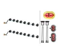 Hella Kit feux diurnes Ledayflex 2Pt 010 458-761 – 12/24V, rond encastré, voyant limpide, câble 120mm – Jeu