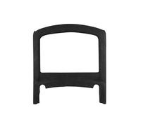 Kit fibre carbone intérieur Garniture de panneau de porte-gobelet avant en daim noir pour Dodge Charger 2016-2021, accessoires de voiture, garniture intérieure Film carbone décoratif(Black)