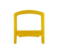 Kit fibre carbone intérieur Garniture de panneau de porte-gobelet avant en daim noir pour Dodge Charger 2016-2021, accessoires de voiture, garniture intérieure Film carbone décoratif(Yellow)