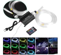 Kit Fibre Optique LED 16W - RGBW - 150 Fibres - 2m - Télécommande RF