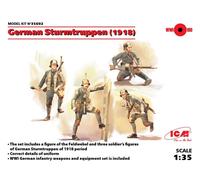 KIT FIGURINE MILITARI ICM TROUPES D'ASSAUT ALLEMANDES 1918 4 FIGURES 1:35