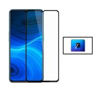 Kit Film Caméra Arrière + Verre Trempé 5d Full Cover Pour Huawei Mate 20x 5g - Transparent / Noir